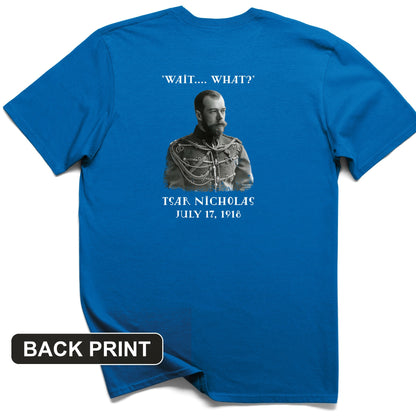 Tsar Nicholas II Back Print T-Shirt