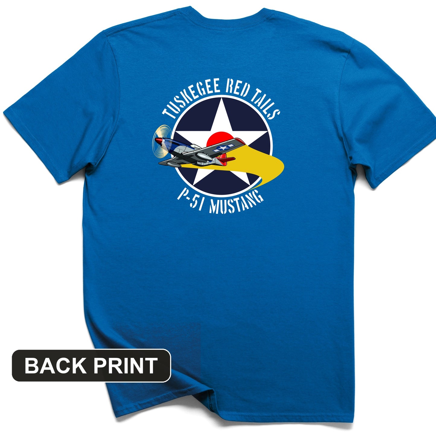 Tuskegee Red Tails Back Print T-Shirt