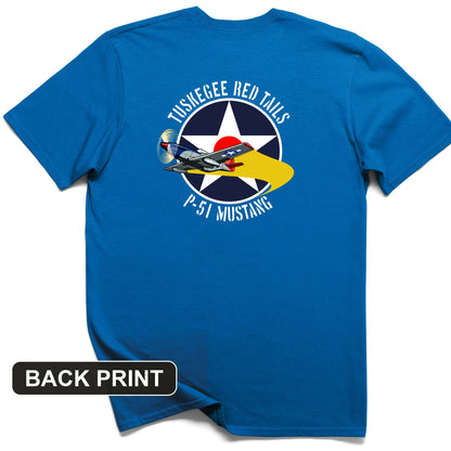 Tuskegee Red Tails Back Print T-Shirt