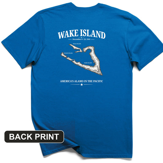 Wake Island - Alamo Back Print T-Shirt