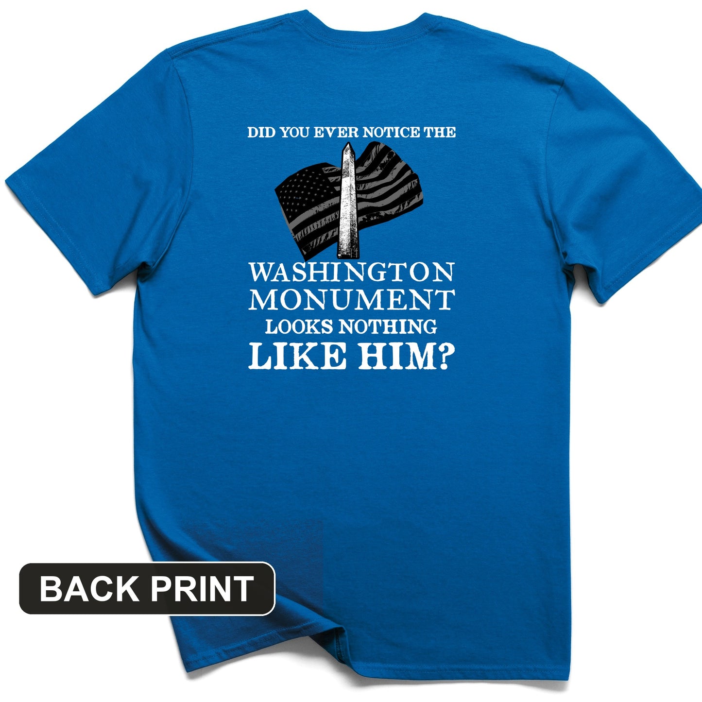 Washington Monument Back Print T-Shirt