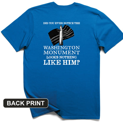 Washington Monument Back Print T-Shirt