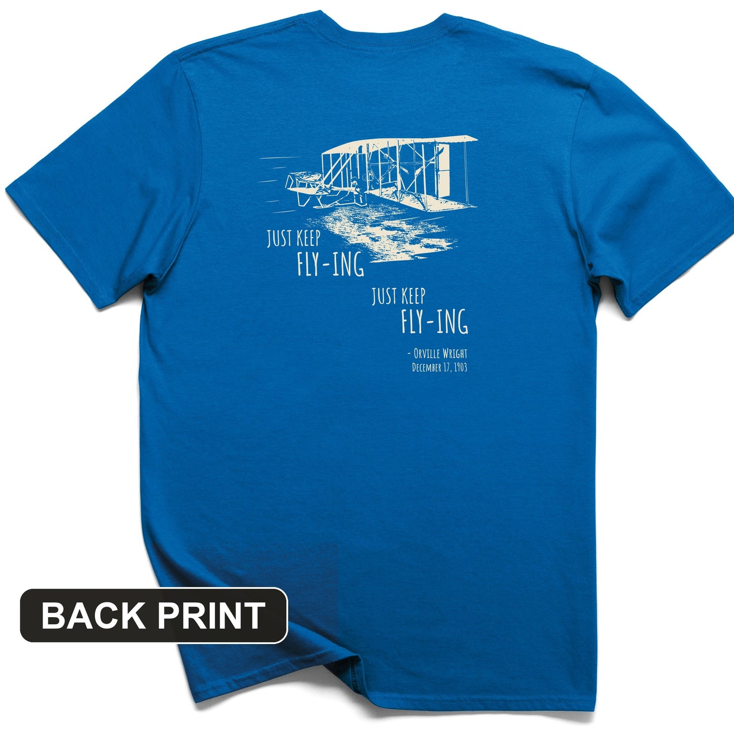 Wright Brothers Back Print T-Shirt