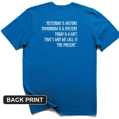 Yesterday Is History Back Print T-Shirt