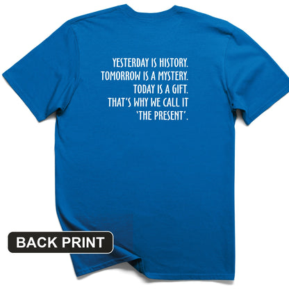 Yesterday Is History Back Print T-Shirt