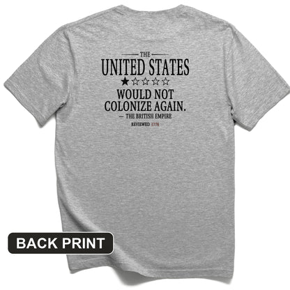 1 Star US Back Print T-Shirt