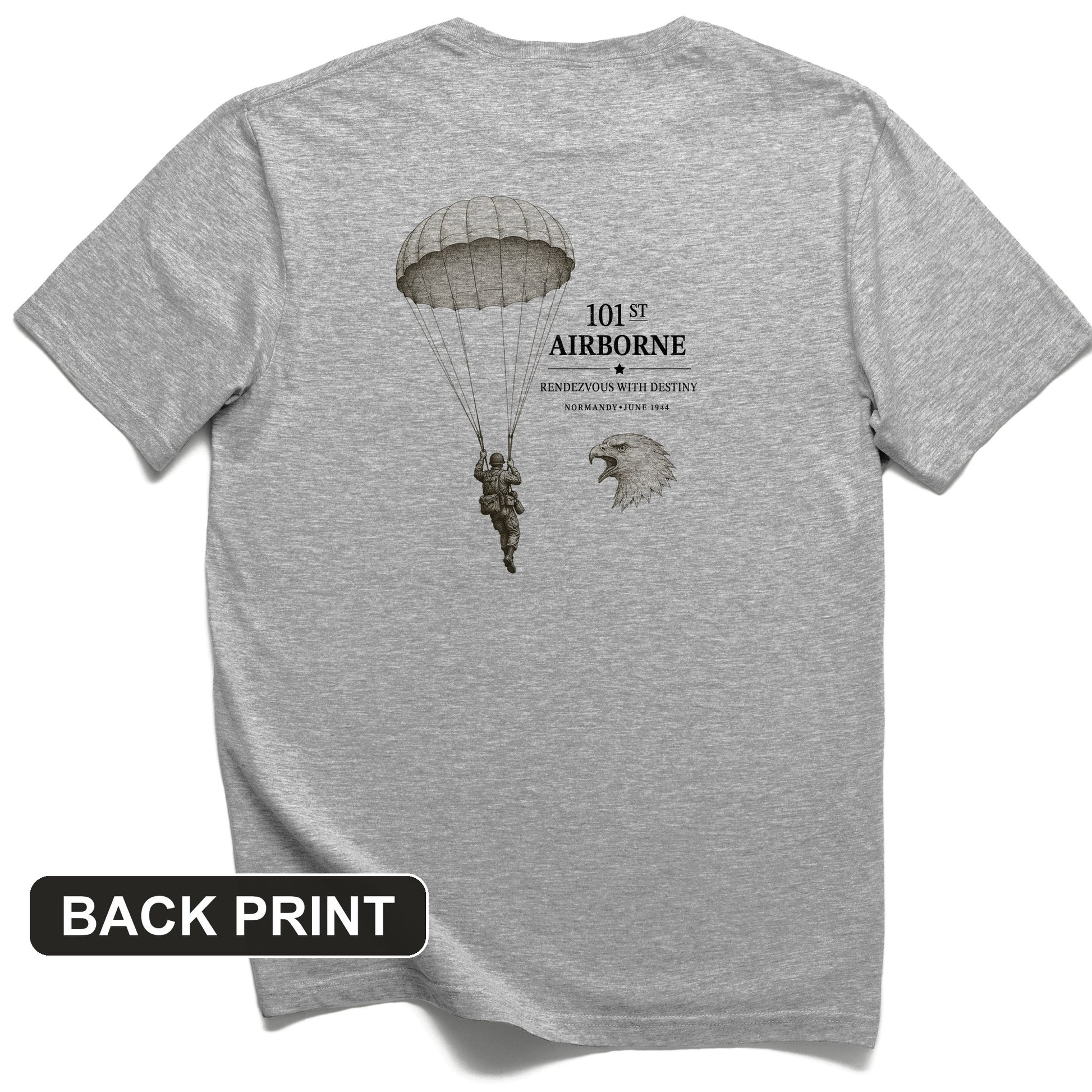 101st Airborne Back Print T-Shirt