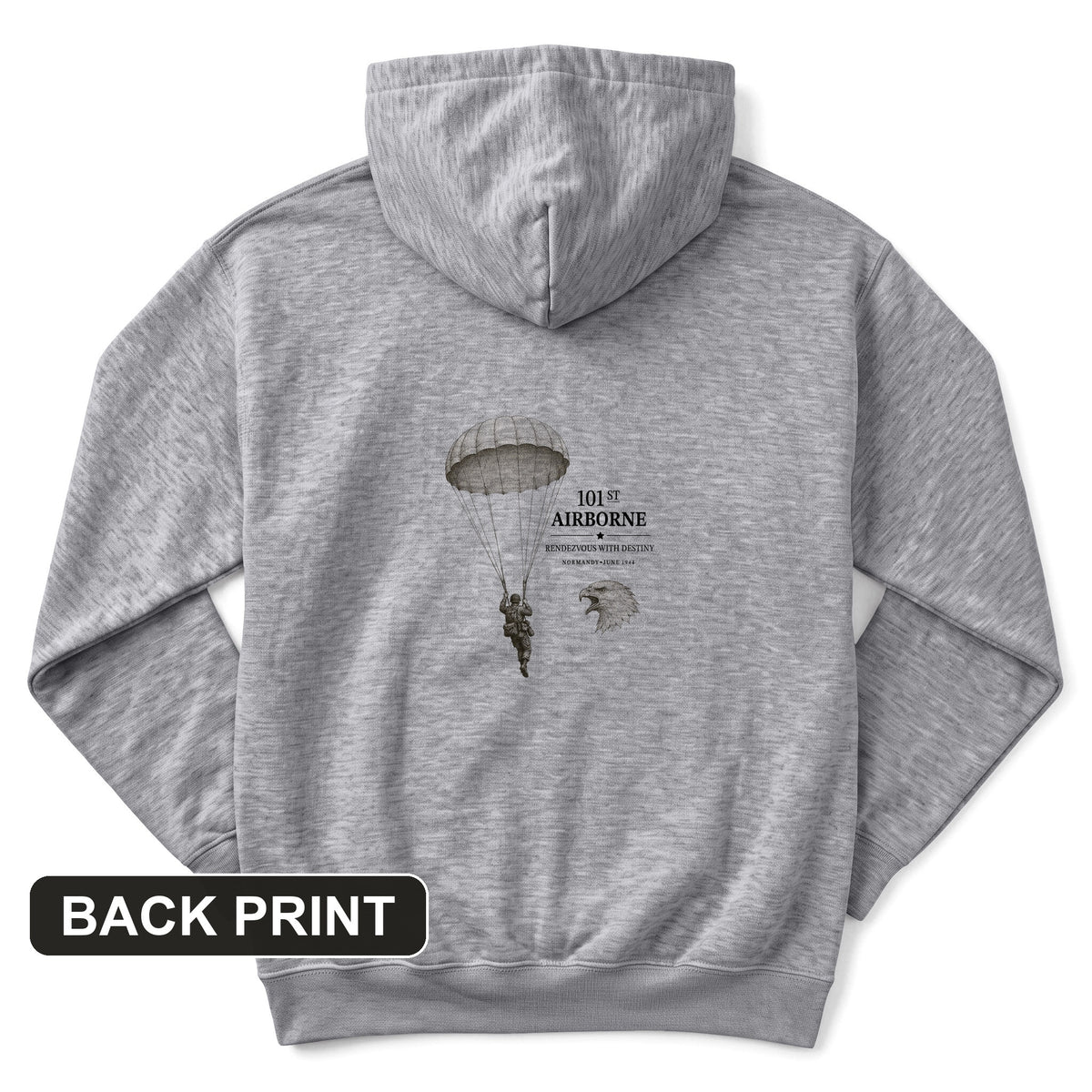 101st Airborne Back Print Hoodie
