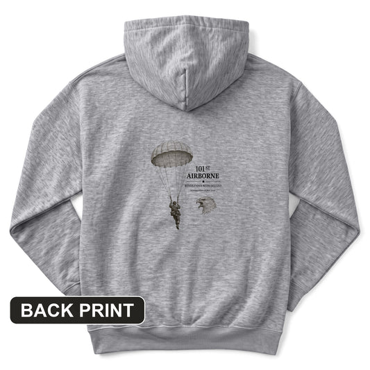 101st Airborne Back Print Hoodie