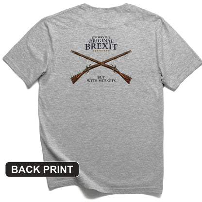 1776 Brexit Back Print T-Shirt