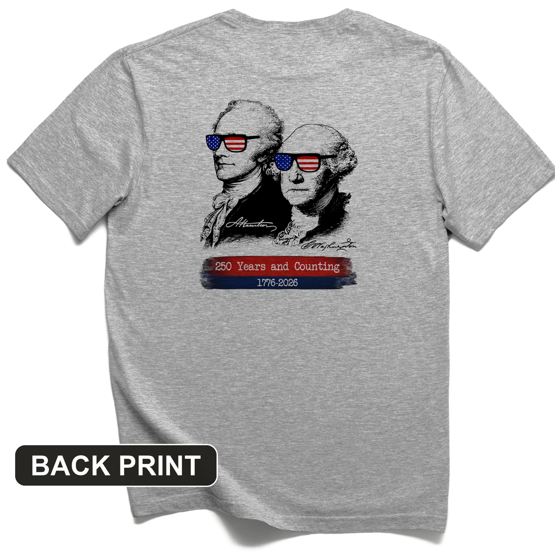 250 Years and Counting Back Print T-Shirt