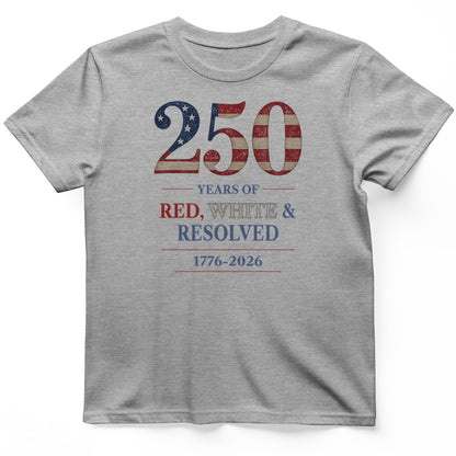 250 Red White and Resolved T-Shirt