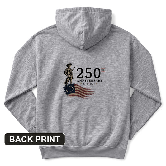 250th Anniversary Soldier Back Print Hoodie
