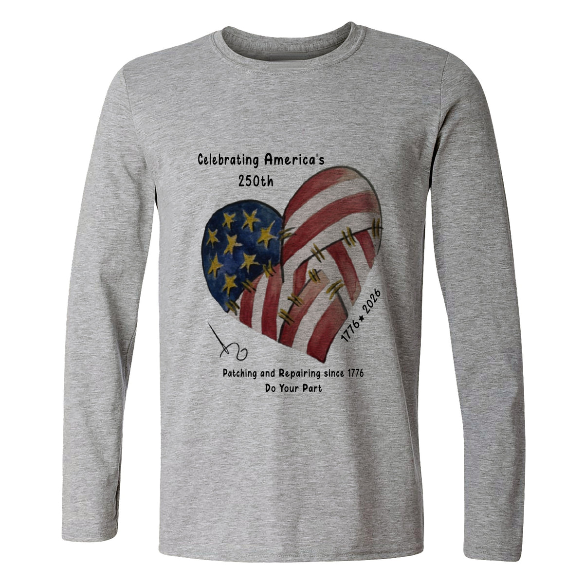 250th Heart Long Sleeve T-Shirt