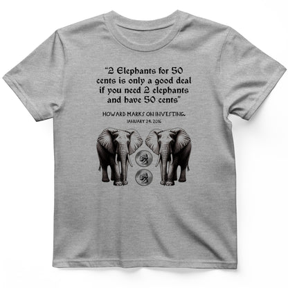 2 Elephants for 50 Cents T-Shirt