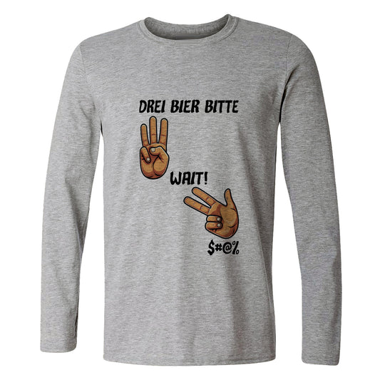 3 Beers Long Sleeve T-Shirt