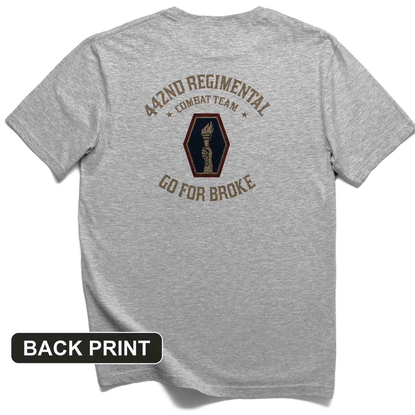 442nd RCT Back Print T-Shirt