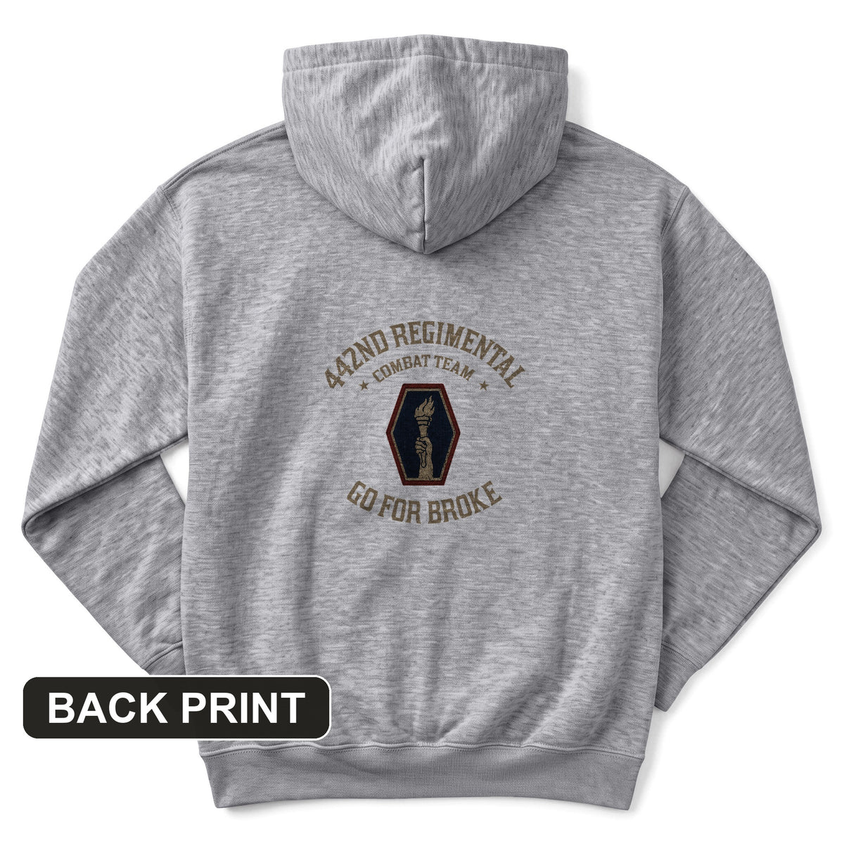 442nd RCT Back Print Hoodie