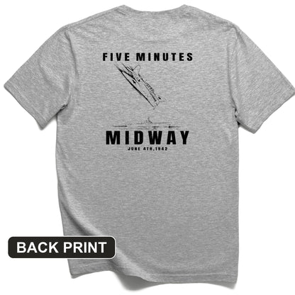 5 Minutes Midway Back Print T-Shirt