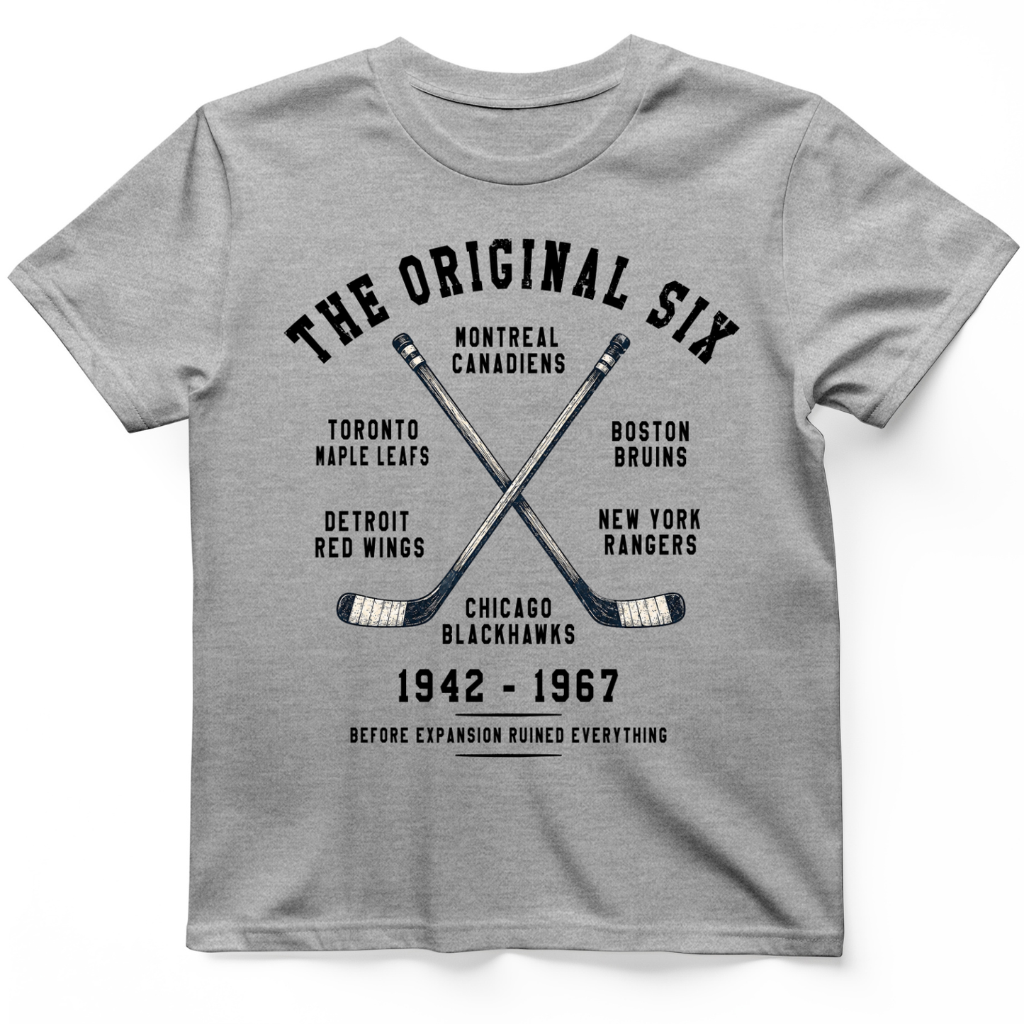 NHL Era of Six T-Shirt Sport Grey / S