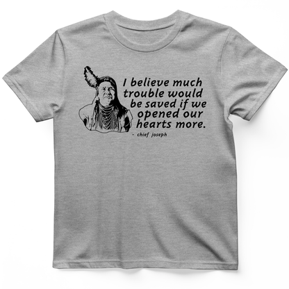 Chief Joseph Open Hearts T-Shirt