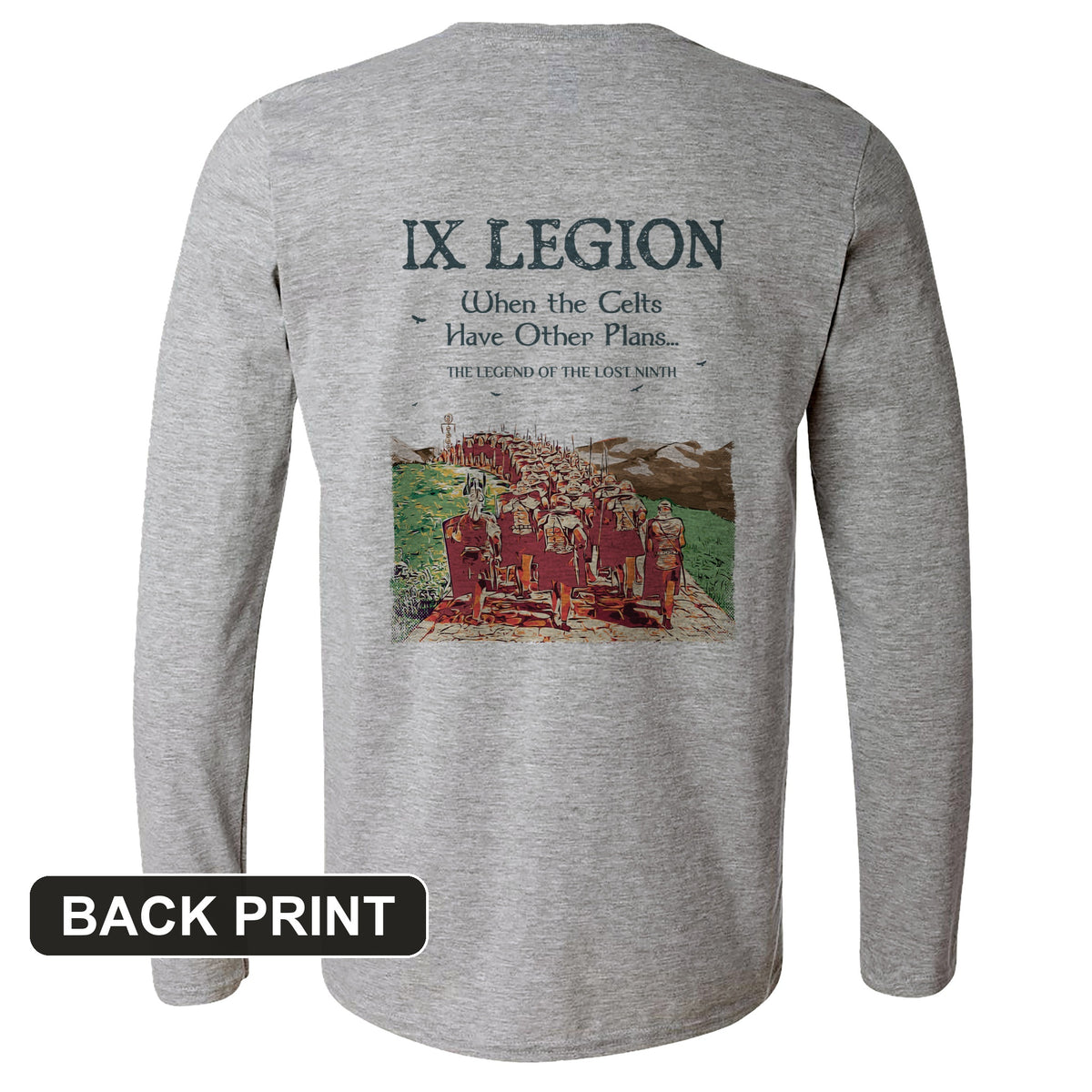 9th Legion Back Print Long Sleeve T-Shirt