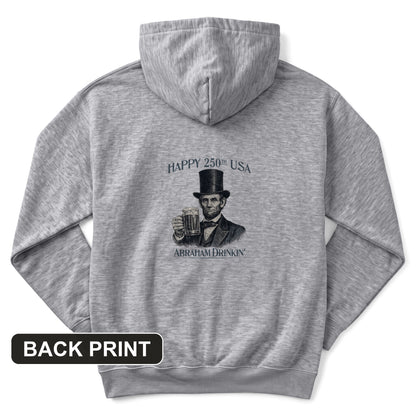 Abraham Drinkin Back Print Hoodie