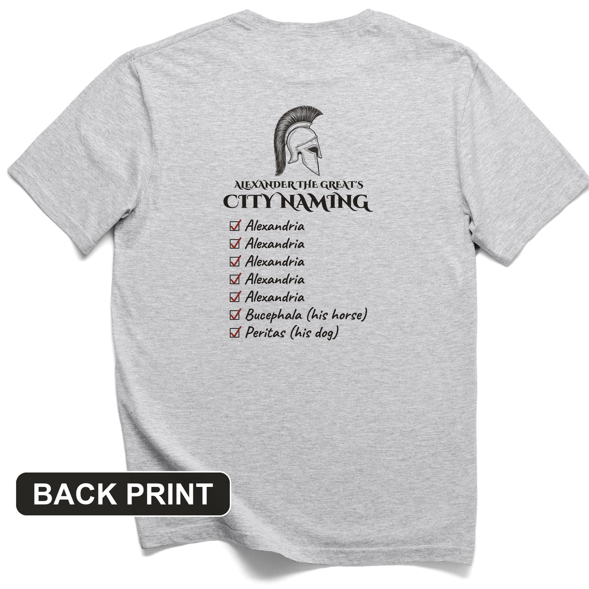 Alexander City Naming Back Print T-Shirt