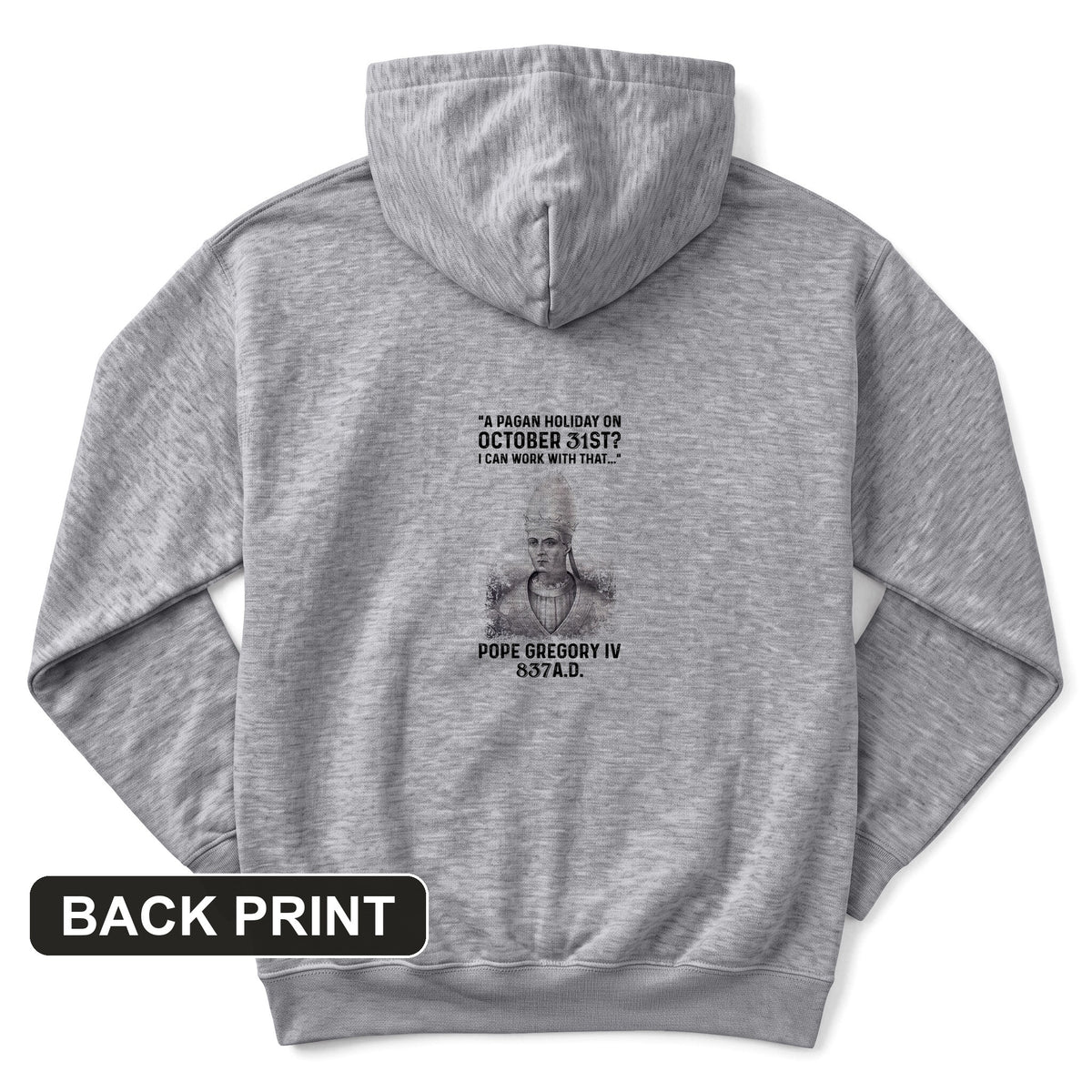 All Saints' Day Back Print Hoodie