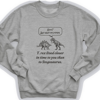 Ancient History T Rex Crewneck