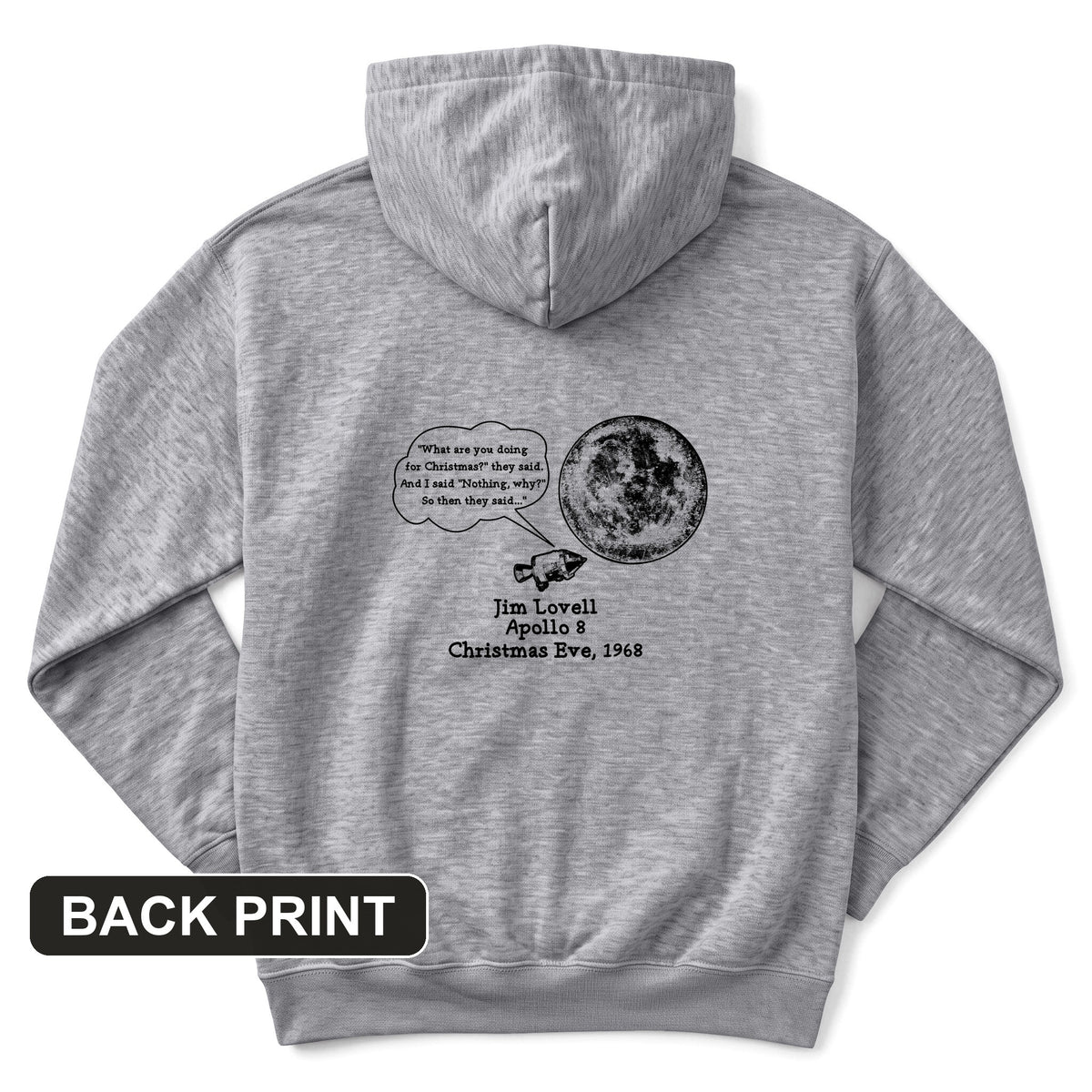 Apollo 8 Back Print Hoodie