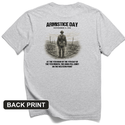 Armistice Day Back Print T-Shirt
