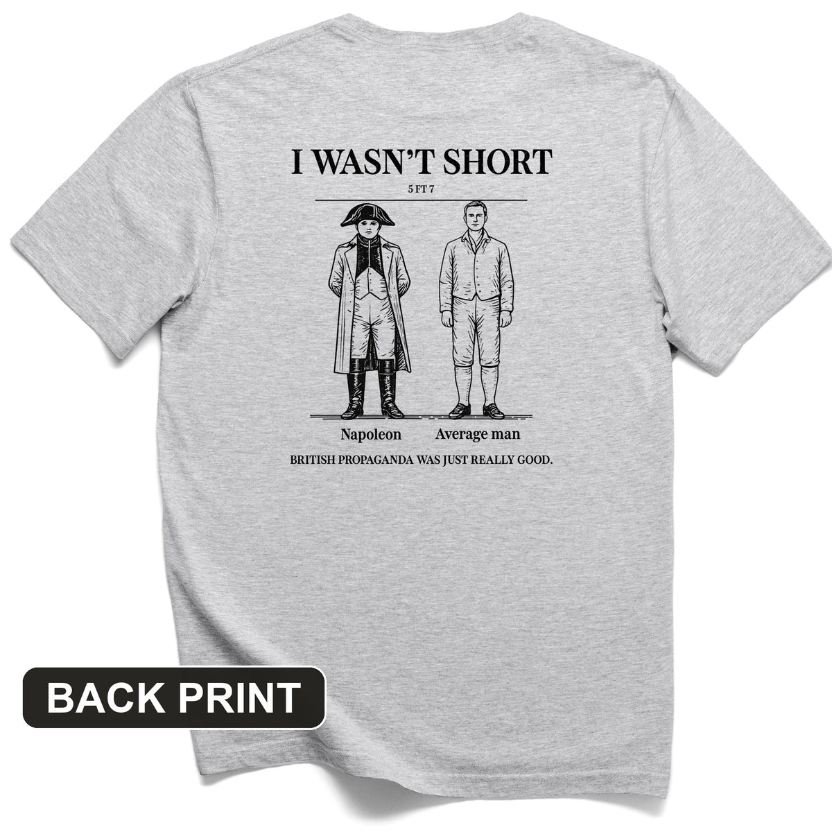 Average Height Back Print T-Shirt
