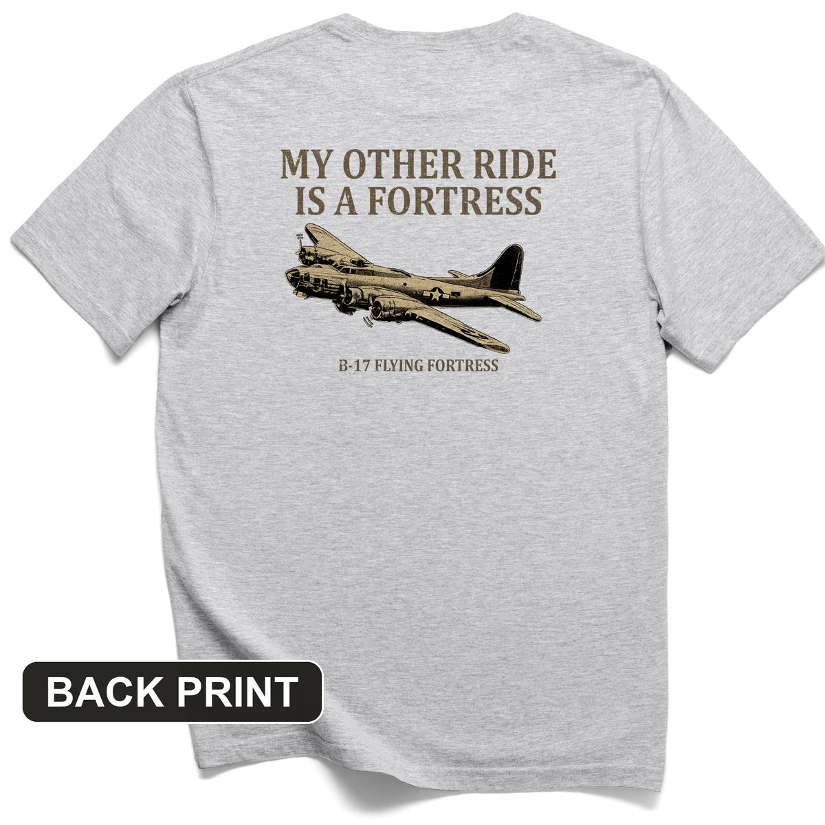 B-17 Back Print T-Shirt