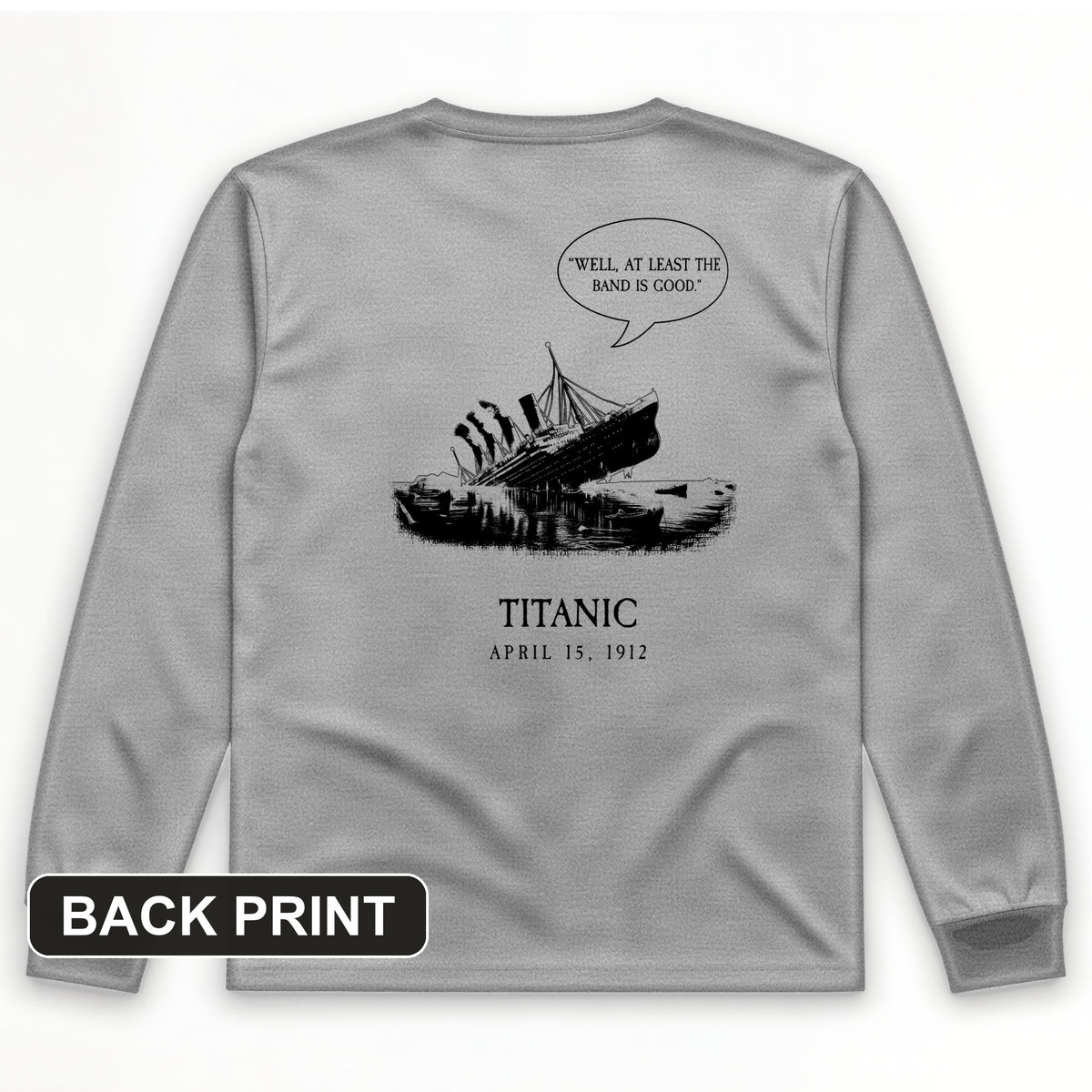 Band's Good Back Print Long Sleeve T-Shirt