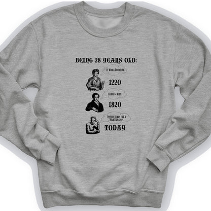 Being 28 Today Crewneck
