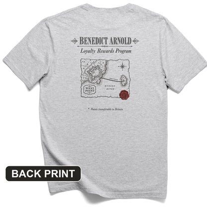 Benedict Arnold Loyalty Rewards Program Back Print T-Shirt
