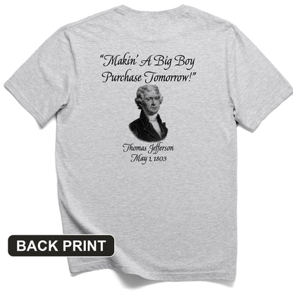 Big Boy Purchase Back Print T-Shirt
