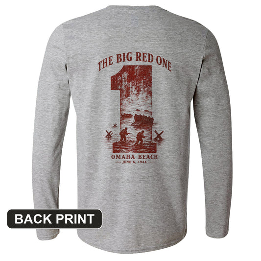 Big Red One Back Print Long Sleeve T-Shirt