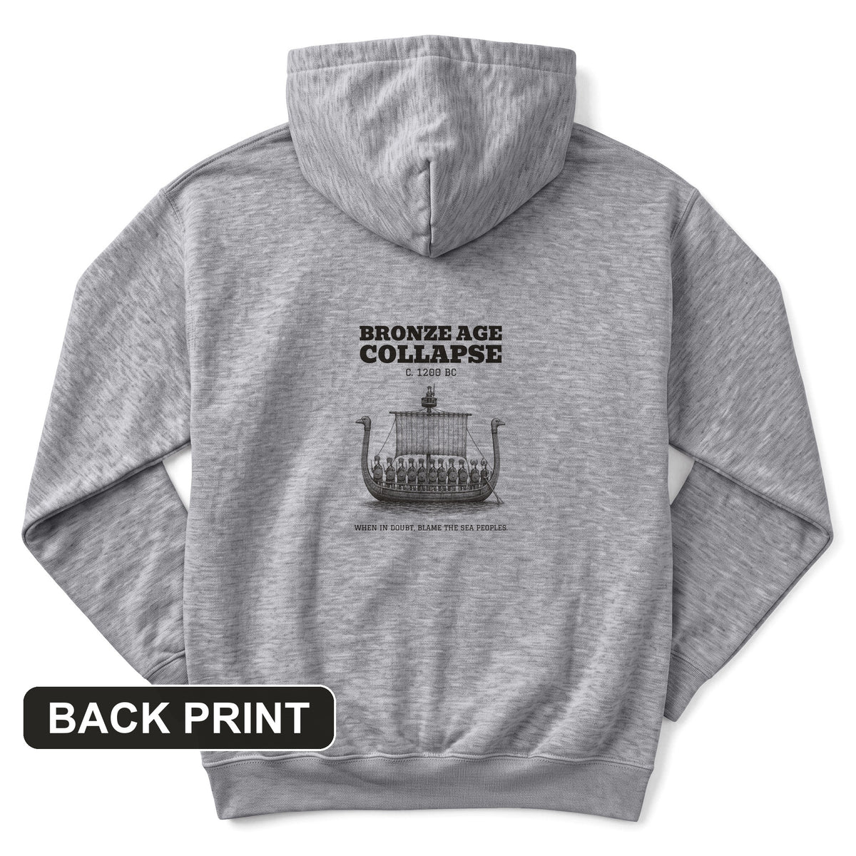 Blame The Sea Peoples Back Print Hoodie