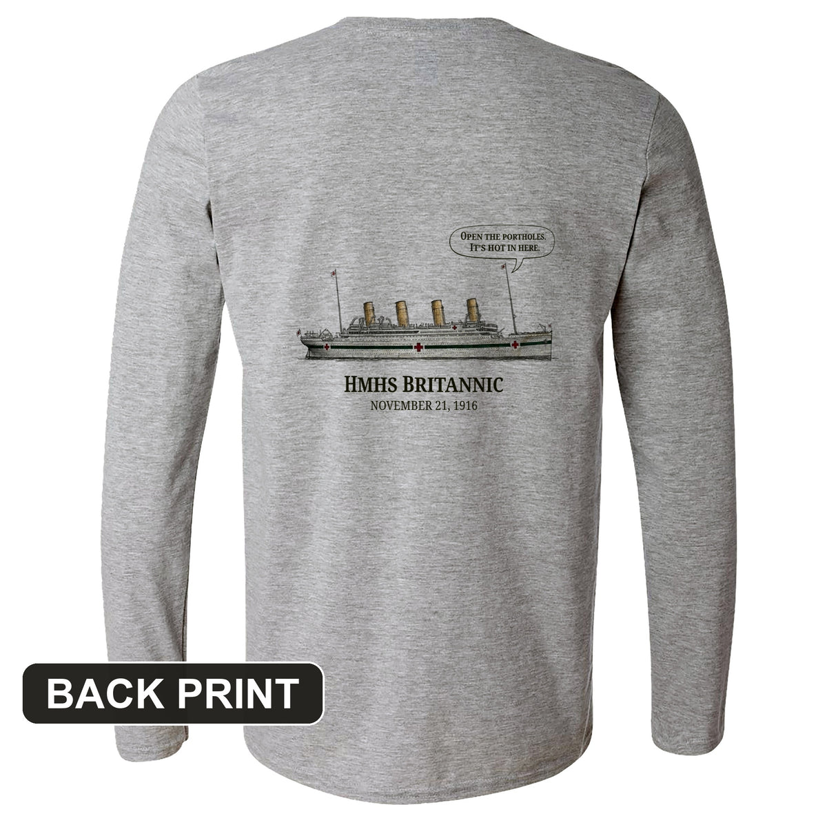 Britannic Back Print Long Sleeve T-Shirt