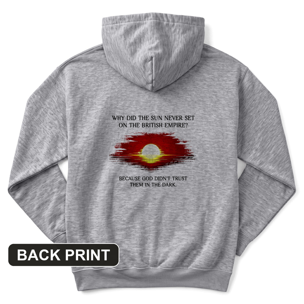 British Empire Back Print Hoodie