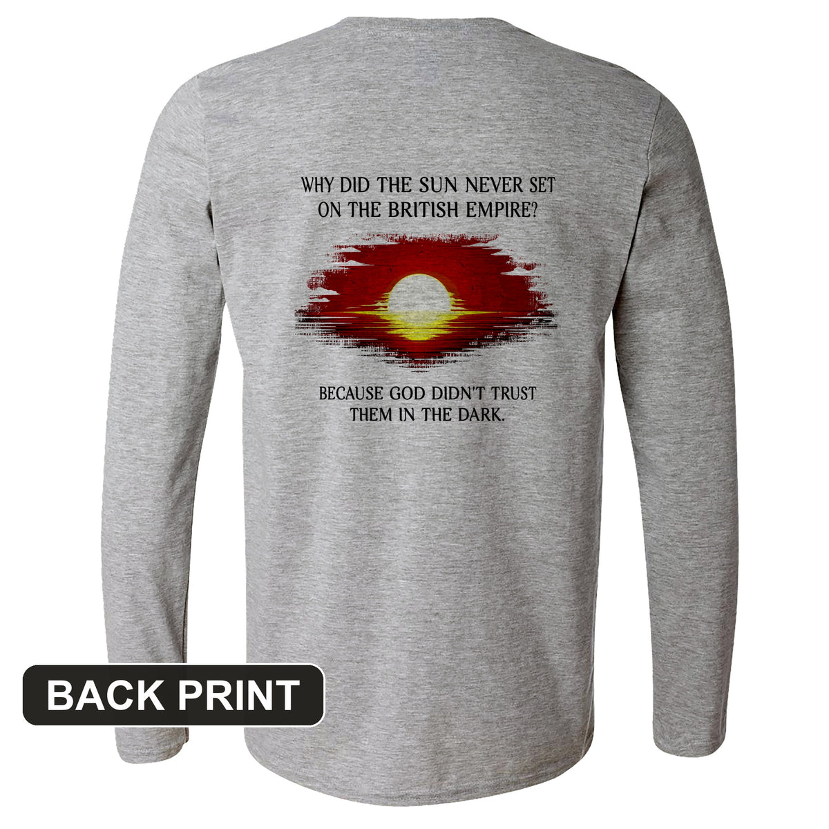 British Empire Back Print Long Sleeve T-Shirt