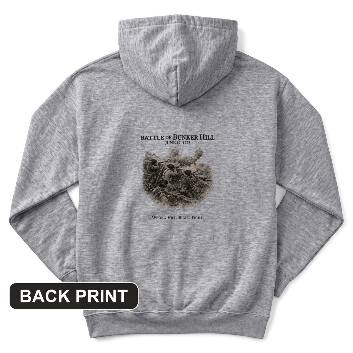 Bunker Hill Back Print Hoodie