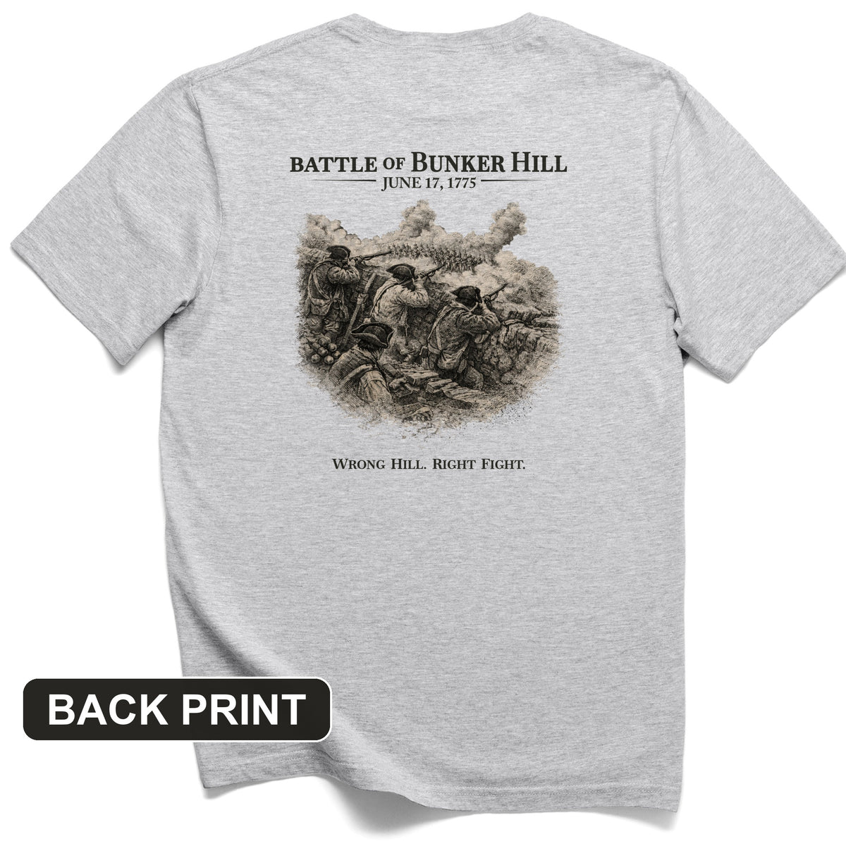 Bunker Hill Back Print T-Shirt