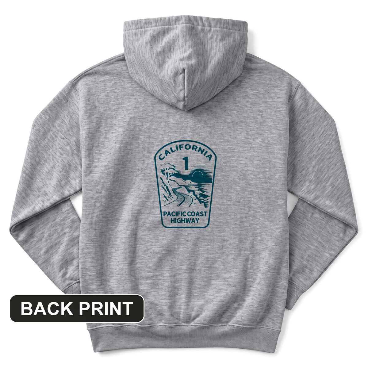 California Back Print Hoodie