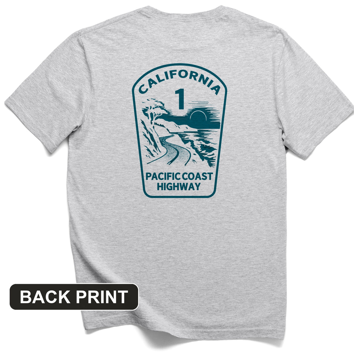 California Back Print T-Shirt
