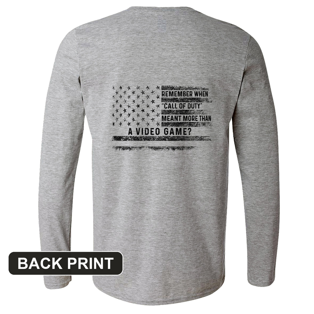 Call of Duty Back Print Long Sleeve T-Shirt