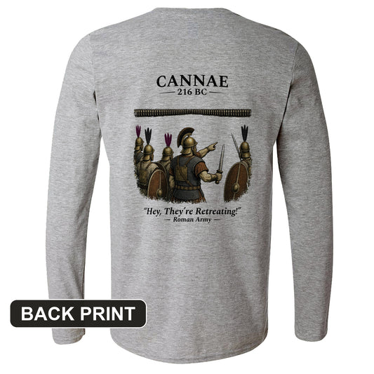 Cannae Back Print Long Sleeve T-Shirt
