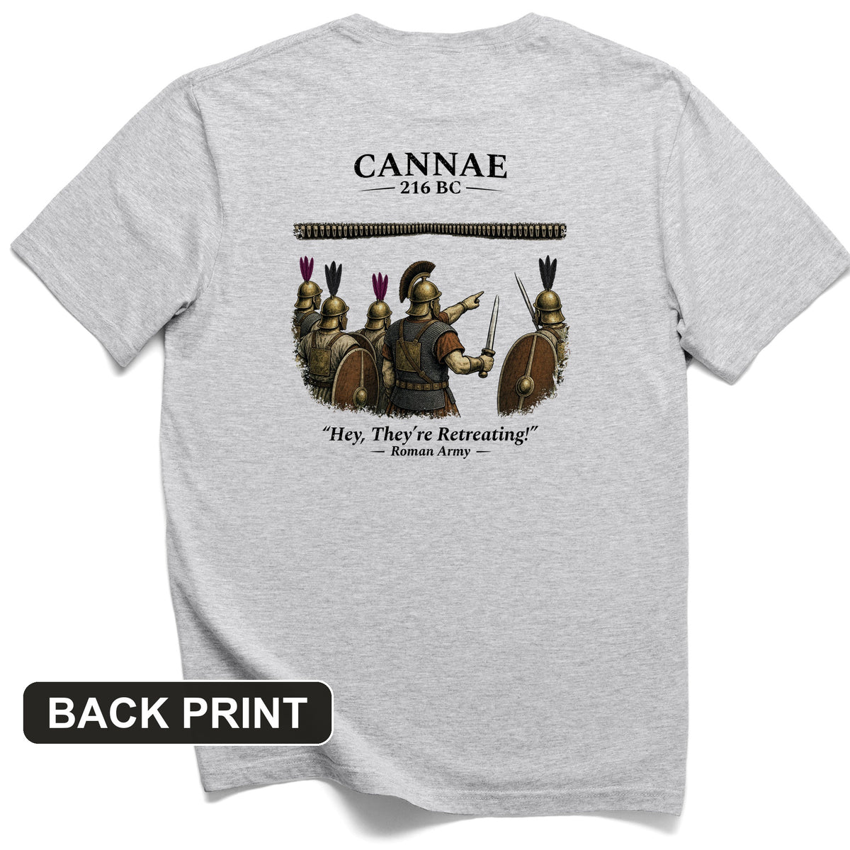 Cannae Back Print T-Shirt